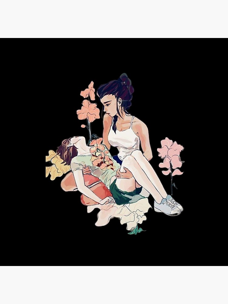 Devilman Crybaby Miki Kuroda And Miki Makimura Throw Pillow - Image 2