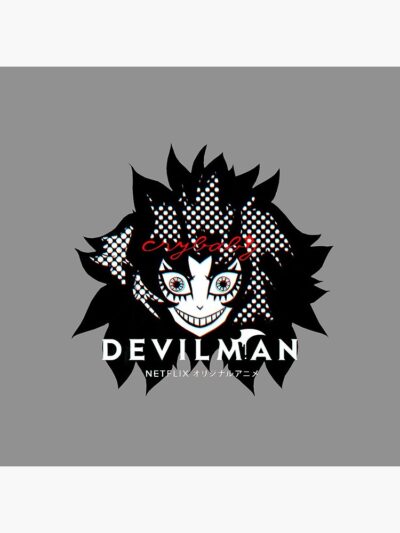 Alternative view of Devilman Crybaby Emotional Dark Theme Throw Pillow