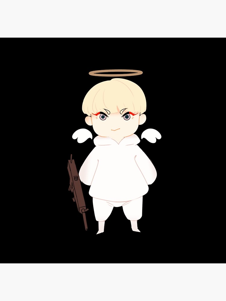 Devilman Crybaby Ryo Asuka Angle Throw Pillow - Image 2