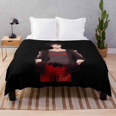 Devilman Crybaby Akira Fudo Throw Blanket