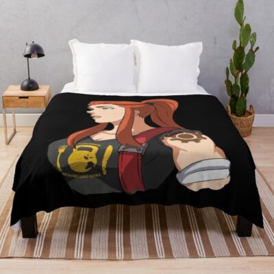Devilman Crybaby Miki Kuroda Throw Blanket