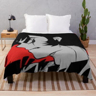 Fudo Akira Devilman Crybaby Anime Throw Blanket