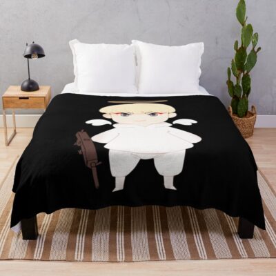 Devilman Crybaby Ryo Asuka Angle Throw Blanket