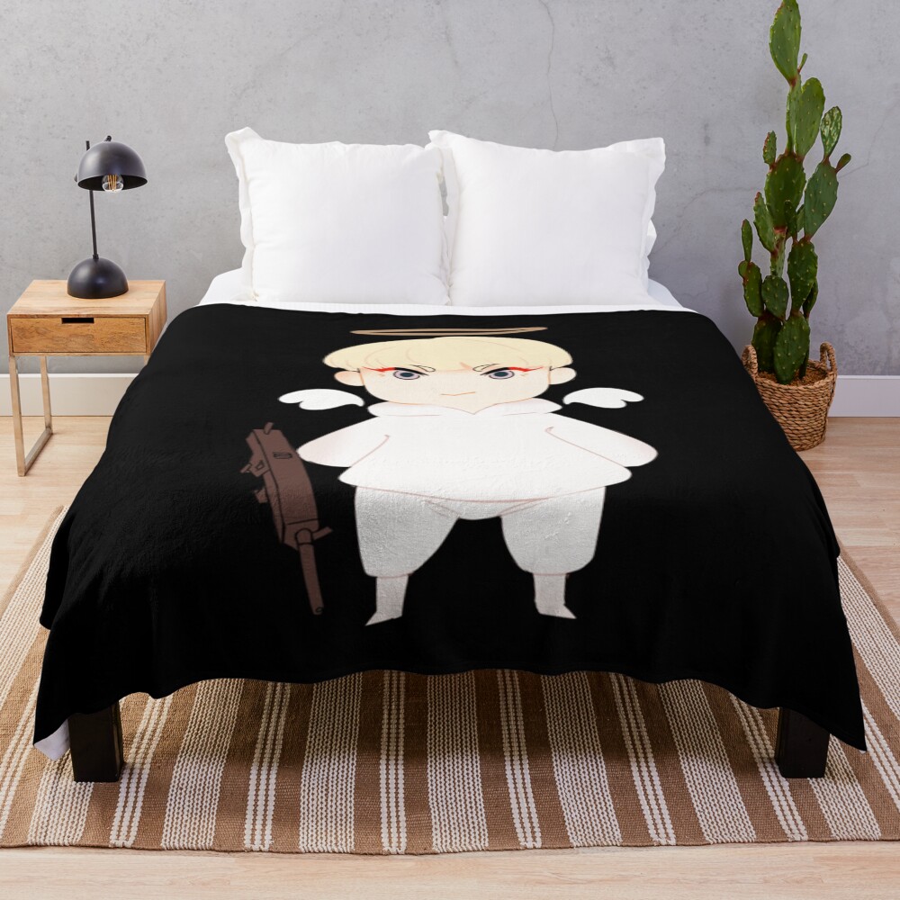 Devilman Crybaby Ryo Asuka Angle Throw Blanket