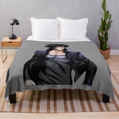 Cool Devilman Crybaby Fudo Akira Throw Blanket