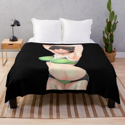 Devilman Crybaby Sexy Miki Makimura Throw Blanket