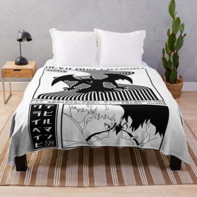 Devilman Crybaby Dark Demon Core Throw Blanket