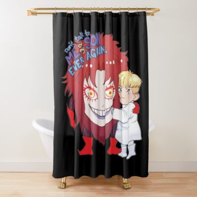 Devilman Crybaby Devil Soul Energy Shower Curtain
