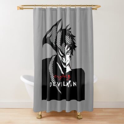 Devilman Crybaby Chaos Dark Design Shower Curtain