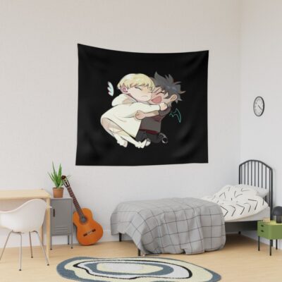 Chibi Ryo Asuka And Fudo Akira Tapestry