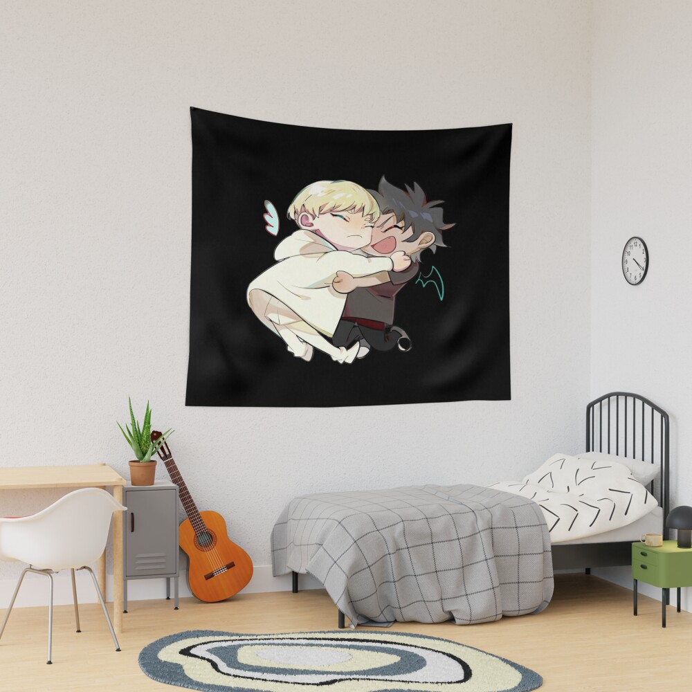 Chibi Ryo Asuka And Fudo Akira Tapestry