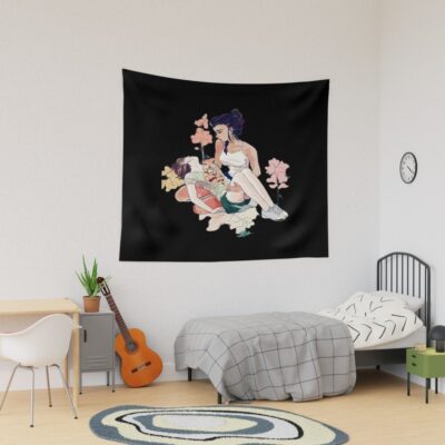 Devilman Crybaby Miki Kuroda And Miki Makimura Tapestry
