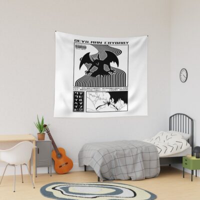 Devilman Crybaby Dark Demon Core Tapestry