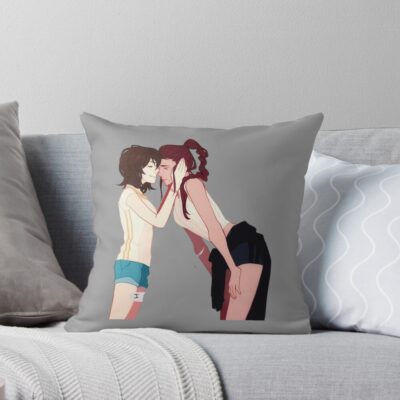 Miki Kuroda And Miki Makimura Throw Pillow