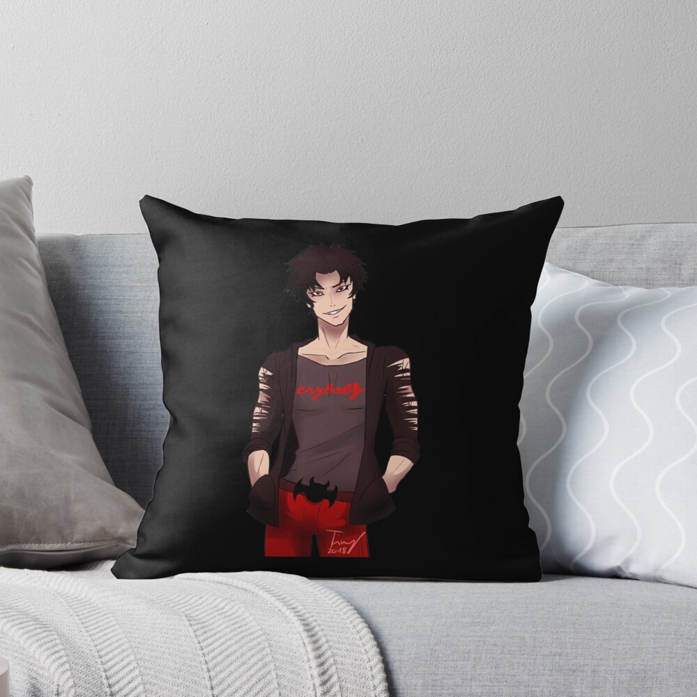 Devilman Crybaby Akira Fudo Throw Pillow