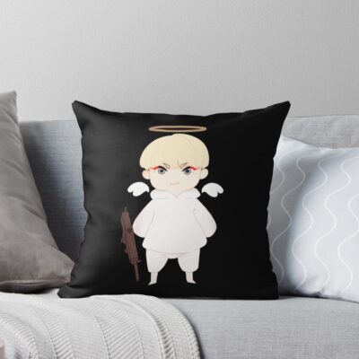 Devilman Crybaby Ryo Asuka Angle Throw Pillow