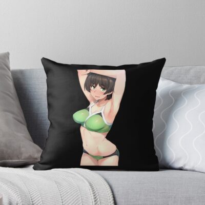 Devilman Crybaby Sexy Miki Makimura Throw Pillow